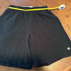 Champion Black Athletic Shorts with Breathable Fabric